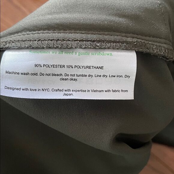 MM Lafleur Front Pleated Olive Green Trousers Women’s Sz 6 - Picture 8 of 9